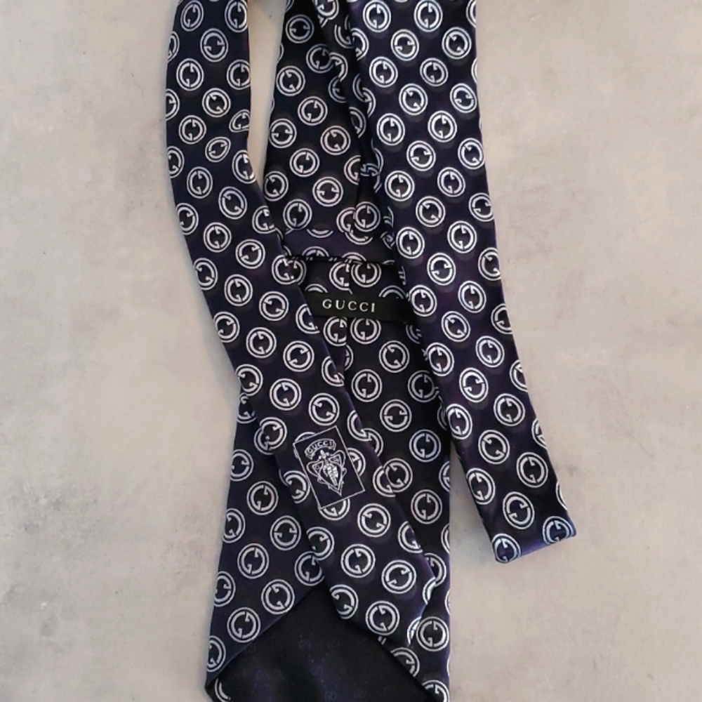 Authentic Silk Gucci Tie Black
